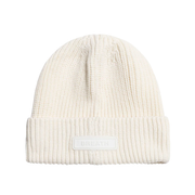 SILICONE PATCH KNIT CAP / WHT