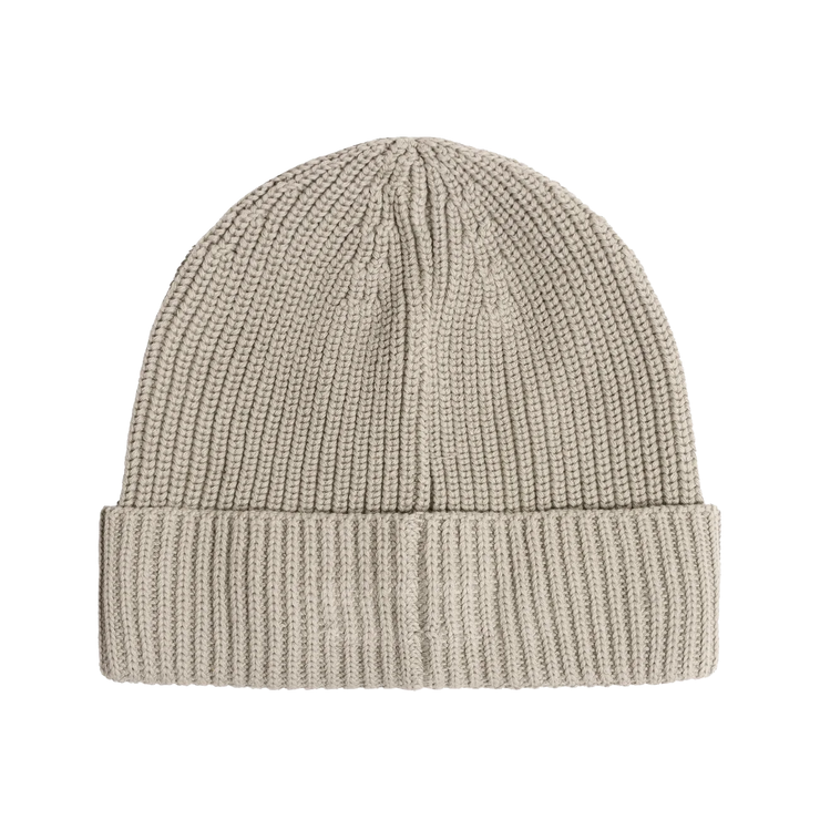 SILICONE PATCH KNIT CAP / BEI
