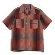 C.O.B S/S Classic Shirt - R/W Jacquard / PAISLEY