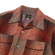 C.O.B S/S Classic Shirt - R/W Jacquard / PAISLEY