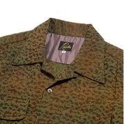 C.O.B S/S Classic Shirt - R/W Jacquard / LEOPARD